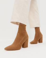 Isla Cacao Suede Ankle Bootie | Women Loeffler Randall