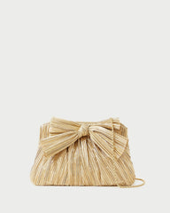 Loeffler Randall Women | Rayne Gold Bow Clutch