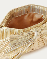 Loeffler Randall Women | Rayne Gold Bow Clutch