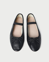 Loeffler Randall Women | Leonie Black Leather Ballet Flat
