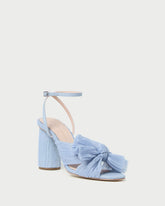 Loeffler Randall Women | Camellia Blue Pleated Bow Heel