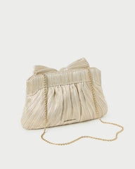 Rayne Platinum Bow Clutch | Women Loeffler Randall