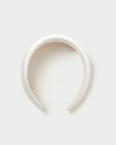 Bellamy Cream Satin Headband | Women Loeffler Randall