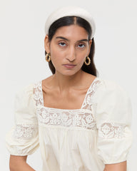 Bellamy Cream Satin Headband | Women Loeffler Randall