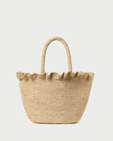 Loeffler Randall Women | Cyrus Natural Ruffled Woven Tote
