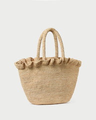 Loeffler Randall Women | Cyrus Natural Ruffled Woven Tote