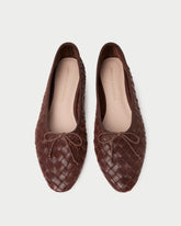 Landry Chocolate Woven Ballet Flat | Loeffler Randall Women