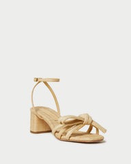 Mikel Natural Bow Mid-Heel Sandal | Women Loeffler Randall