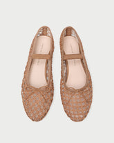Leonie Brown Crochet Ballet Flat | Loeffler Randall Women