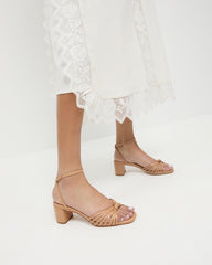 Loeffler Randall Women | Olivia Dune Knot Mid-Heel Sandal