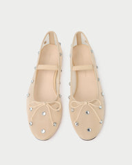 Leonie Caramel/Crystal Ballet Flat | Women Loeffler Randall