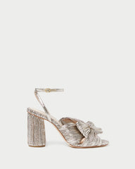 Camellia Champagne Pleated Bow Heel | Women Loeffler Randall