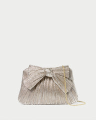 Loeffler Randall Women | Rayne Champagne Bow Clutch