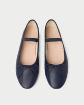 Leonie Navy Leather Ballet Flat | Women Loeffler Randall