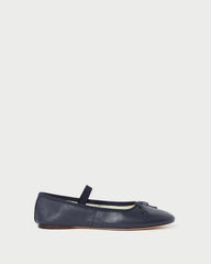 Leonie Navy Leather Ballet Flat | Women Loeffler Randall