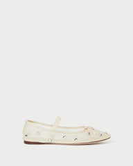 Leonie Cream/Crystal Ballet Flat | Loeffler Randall Women