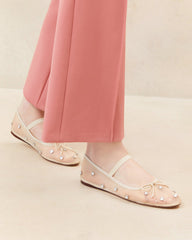 Leonie Cream/Crystal Ballet Flat | Loeffler Randall Women