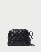 Loeffler Randall Women | Mallory Black Woven Leather Crossbody