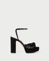 Rivka Black Suede Platform Sandal | Women Loeffler Randall