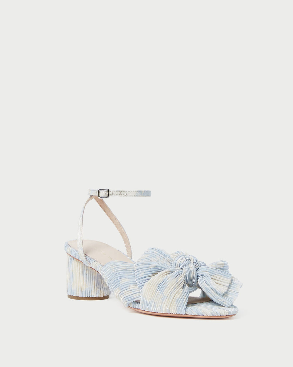 Loeffler Randall Women | Dahlia Blue Floral Bow Heel