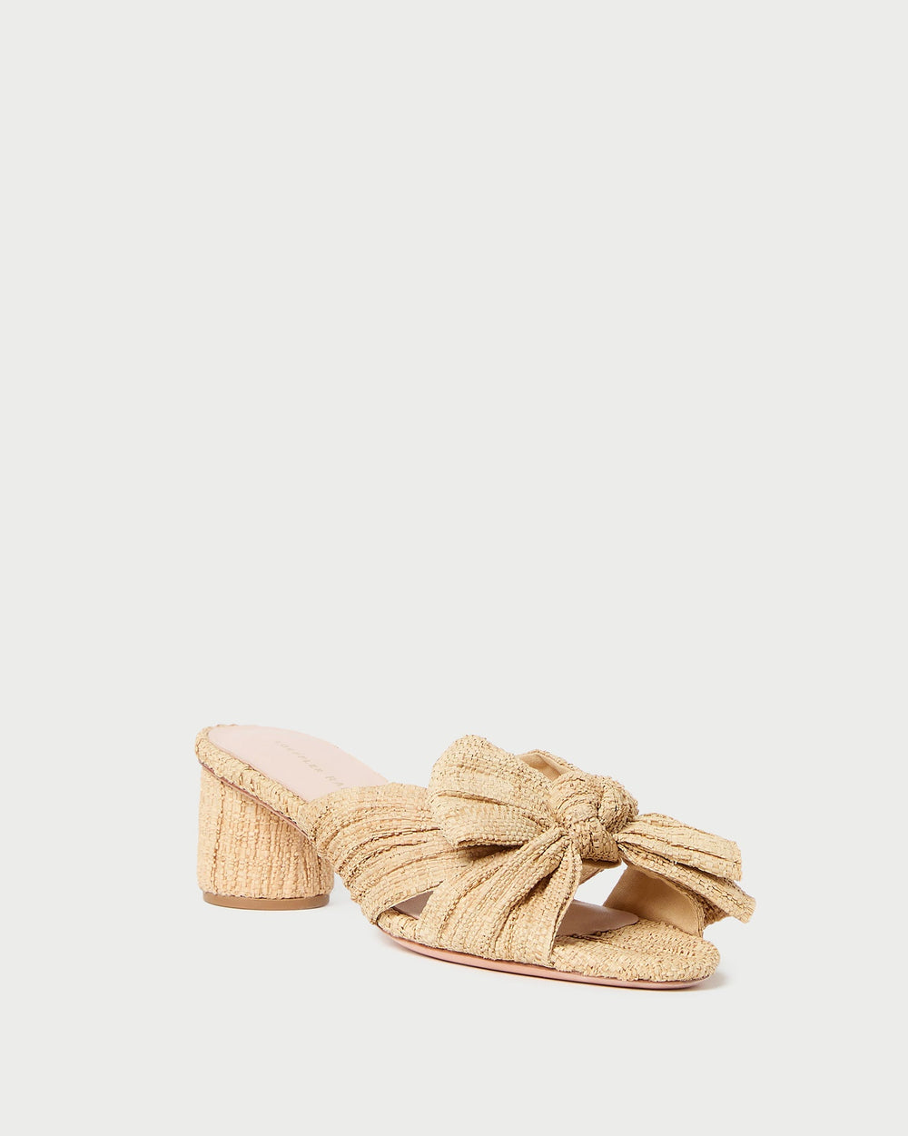 Loeffler Randall Women | Emilia Natural Pleated Bow Heel
