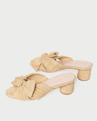 Loeffler Randall Women | Emilia Natural Pleated Bow Heel