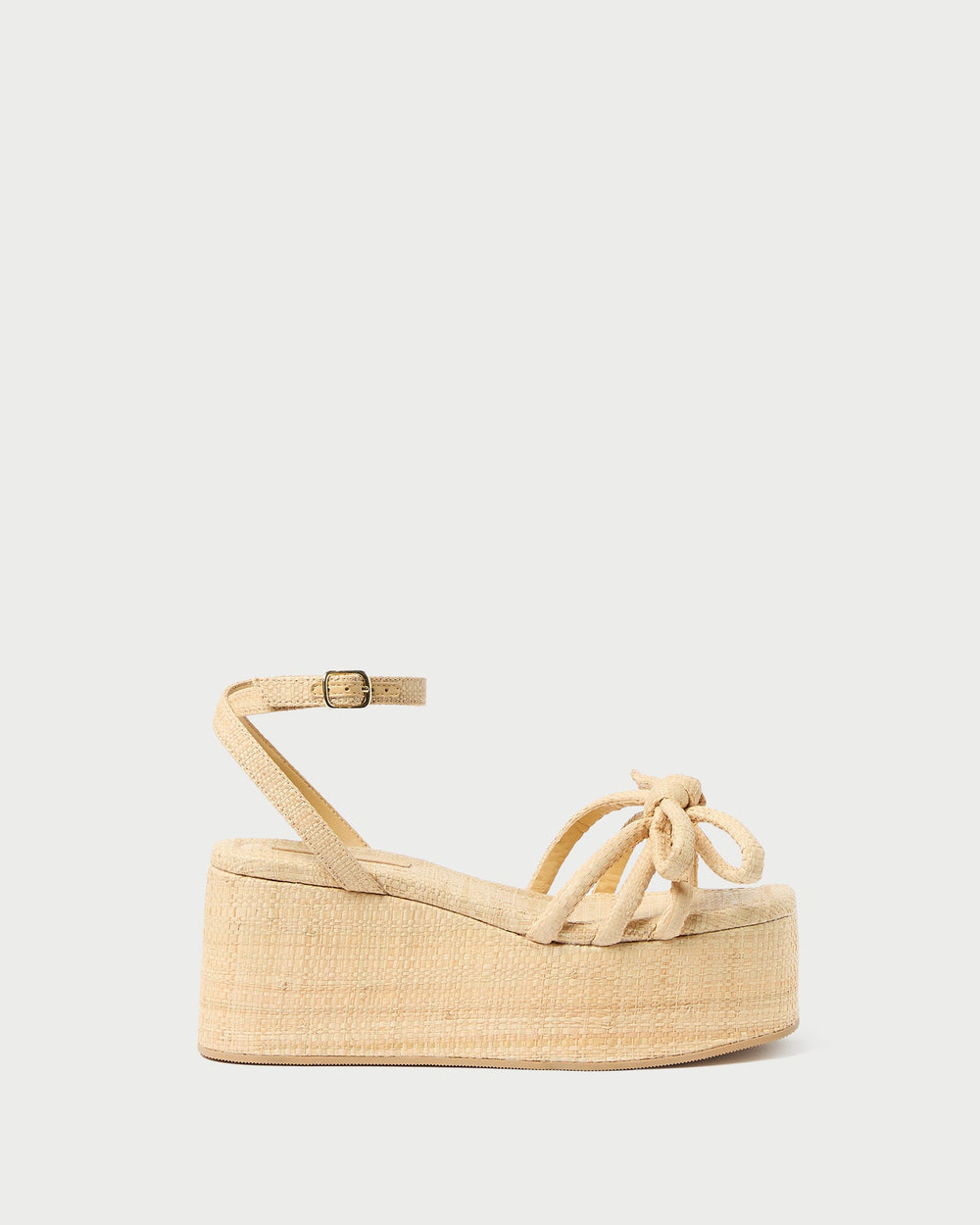 Hudson Natural Raffia Platform Sandal | Loeffler Randall Women