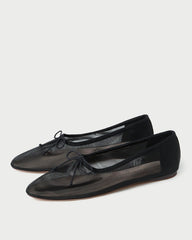 Landon Black Mesh Ballet Flat | Loeffler Randall Women
