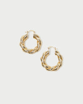 Atticus Gold Twisted Hoop Earrings | Loeffler Randall Women