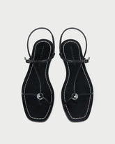 Loeffler Randall Women | Lara Black Leather Sandal