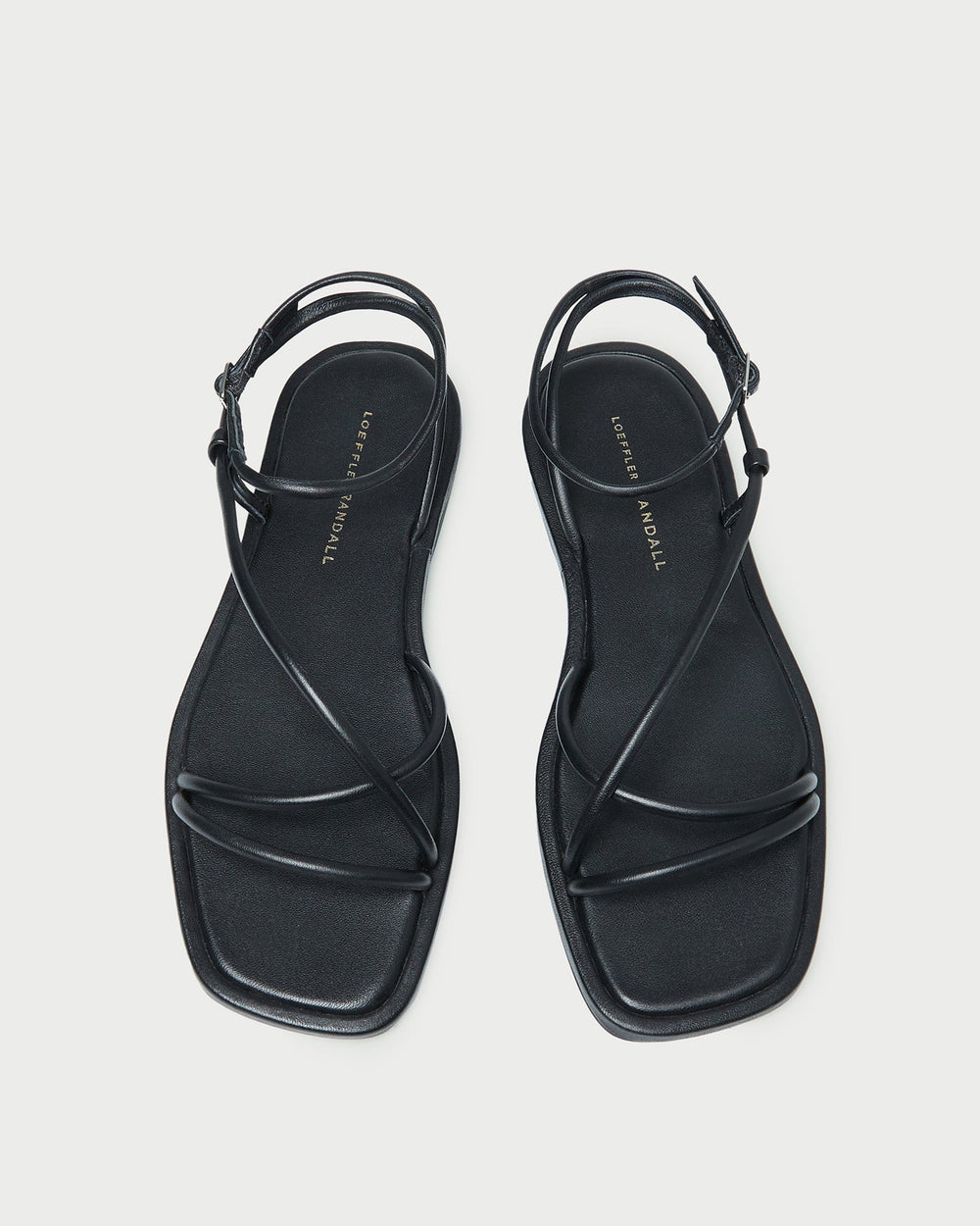 Loeffler Randall Women | Noor Black Leather Flat Sandal