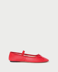 Loeffler Randall Women | Leonie Red Leather Ballet Flat