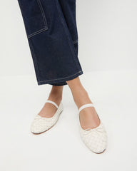 Leonie Cream Woven Ballet Flat | Women Loeffler Randall