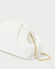 Bailey White Pleated Dome Clutch | Women Loeffler Randall