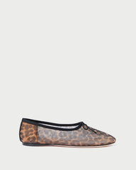 Loeffler Randall Women | Landon Leopard Mesh Ballet Flat