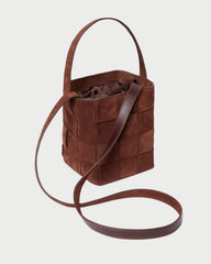 Loeffler Randall Women | Laith Espresso Suede Bucket Bag
