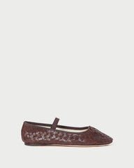 Loeffler Randall Women | Leonie Espresso Woven Ballet Flat