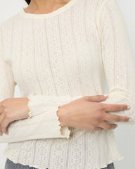 Lolo Pointelle Long-Sleeve Tee | Women Loeffler Randall