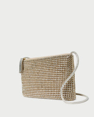 Loeffler Randall Women | Yasmine Gold Diamanté Crossbody