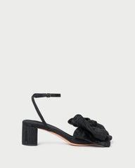 Loeffler Randall Women | Carmen Black Moiré Bow Sandal
