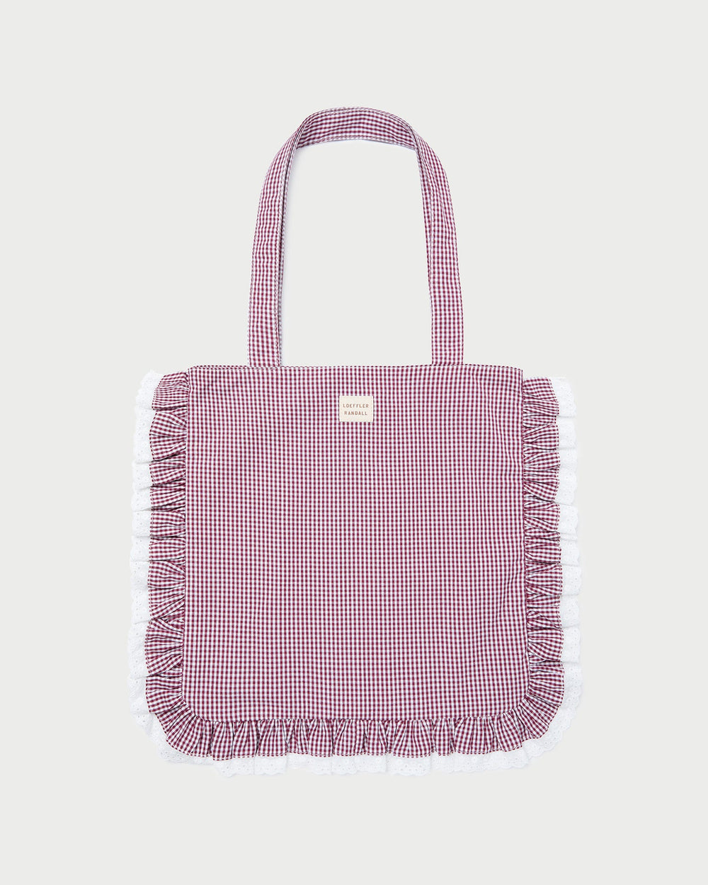 Justine Maroon Ruffle Tote | Women Loeffler Randall