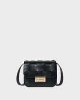 Desi Black Woven Leather Crossbody | Loeffler Randall Women