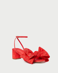 Carmen Red Moiré Bow Sandal | Loeffler Randall Women