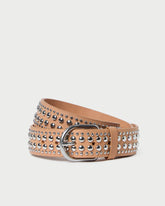 Isaac Honey/Silver Studded Belt | Women Loeffler Randall