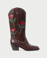 Wilder Espresso Leather Tulip Boot | Women Loeffler Randall
