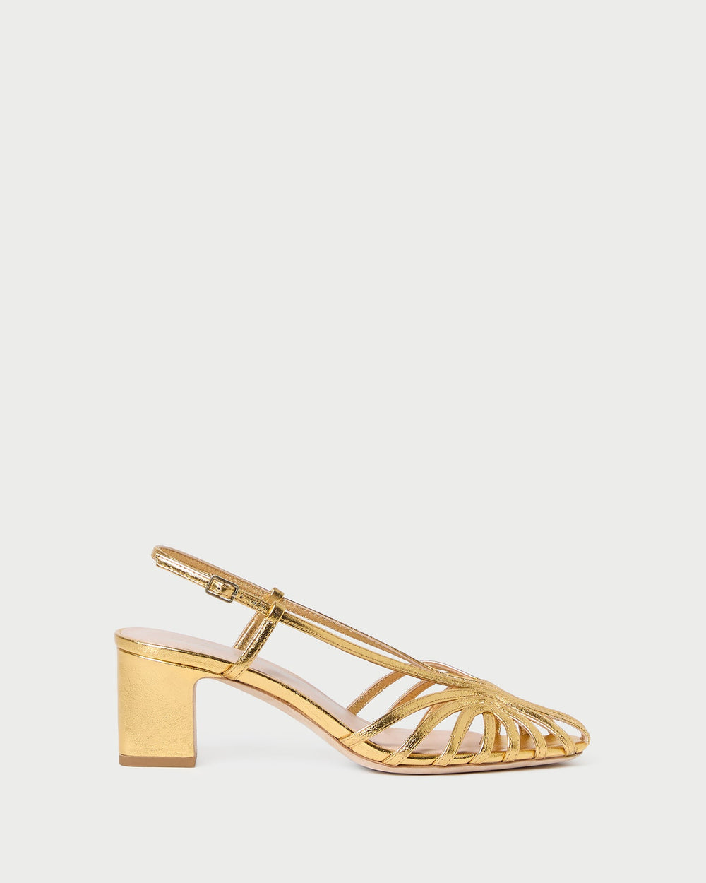 Priscilla Gold Lattice Heeled Sandal | Women Loeffler Randall