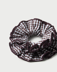Felice Brown Gingham Layered Scrunchie | Women Loeffler Randall