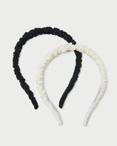 Loeffler Randall Women | Sabine Black/Cream Headband Set