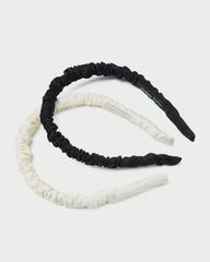 Loeffler Randall Women | Sabine Black/Cream Headband Set