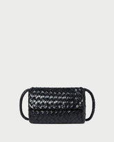 Vinnie Black Woven Leather Crossbody | Women Loeffler Randall